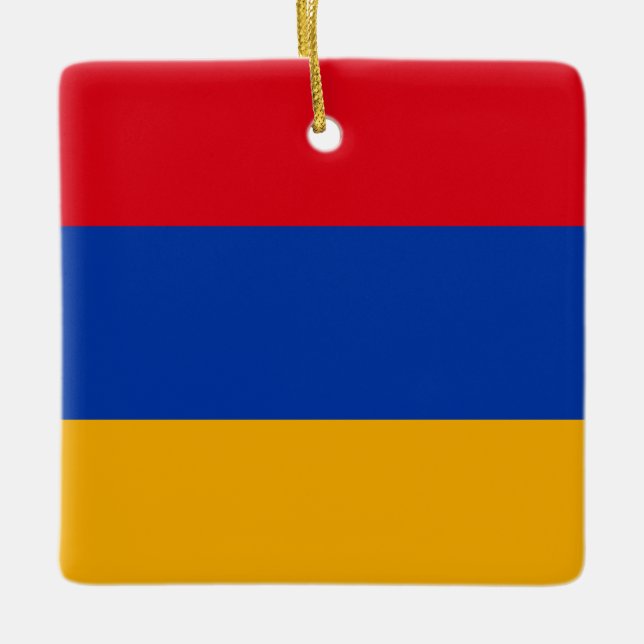 armenische Flagge Keramikornament (Vorderseite)