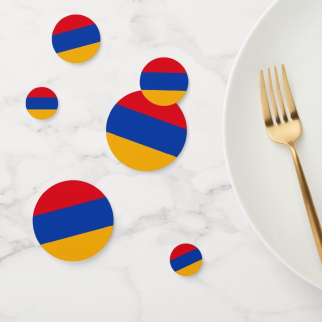 armenische Flagge Konfetti (Gruppe)
