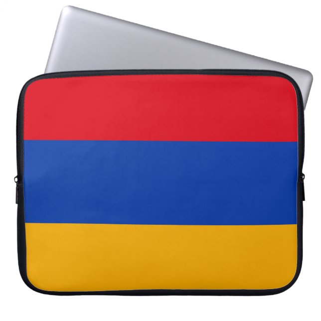 armenische Flagge Laptopschutzhülle (Vorderseite)