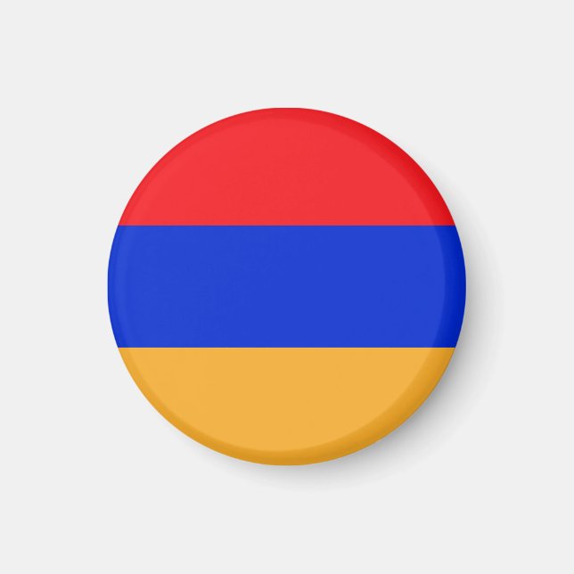 Armenische Flagge Magnet (Vorne)