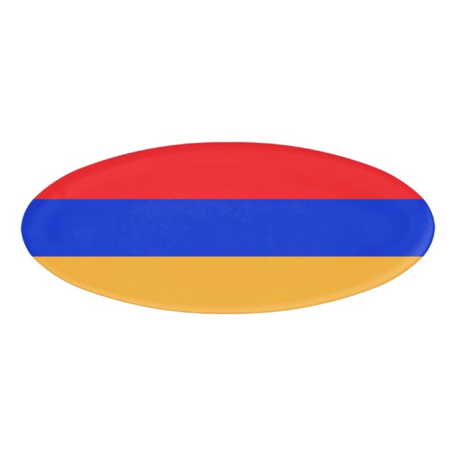Armenische Flagge Namenschild (Vorderseite)