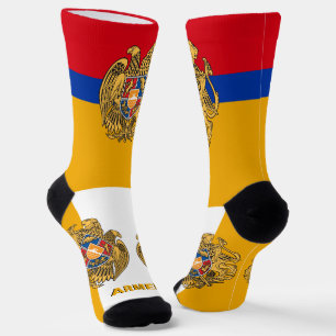 Armenische Flagge Patriotisch, Nachhaltig Armenien Socken