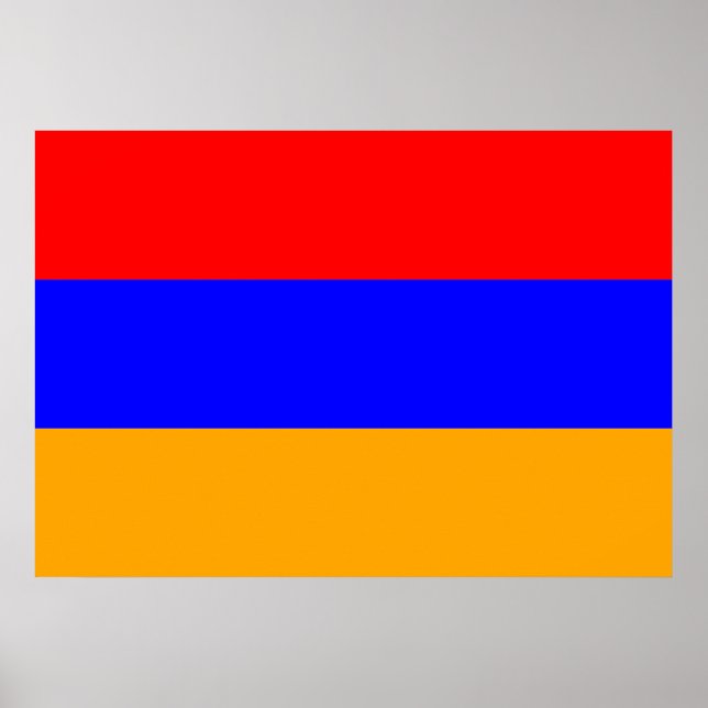 armenische Flagge Poster (Vorne)
