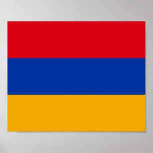 armenische Flagge Poster