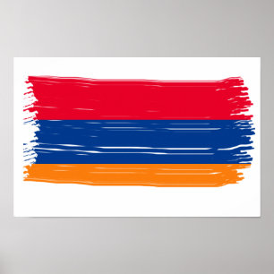 Armenische Flagge Poster