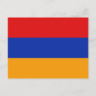 Armenische Flagge Postkarte