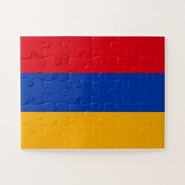 armenische Flagge Puzzle (Horizontal)