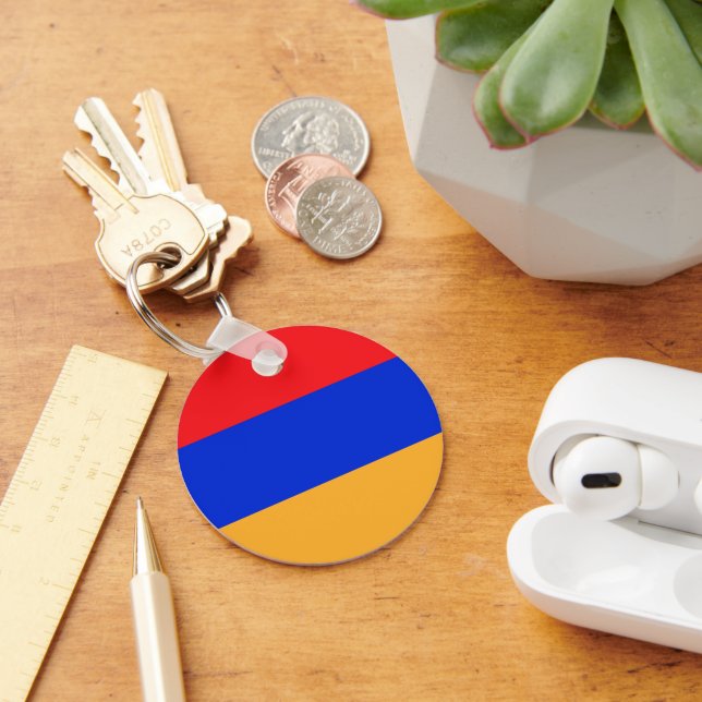 Armenische Flagge Schlüsselanhänger (Schreibtisch)