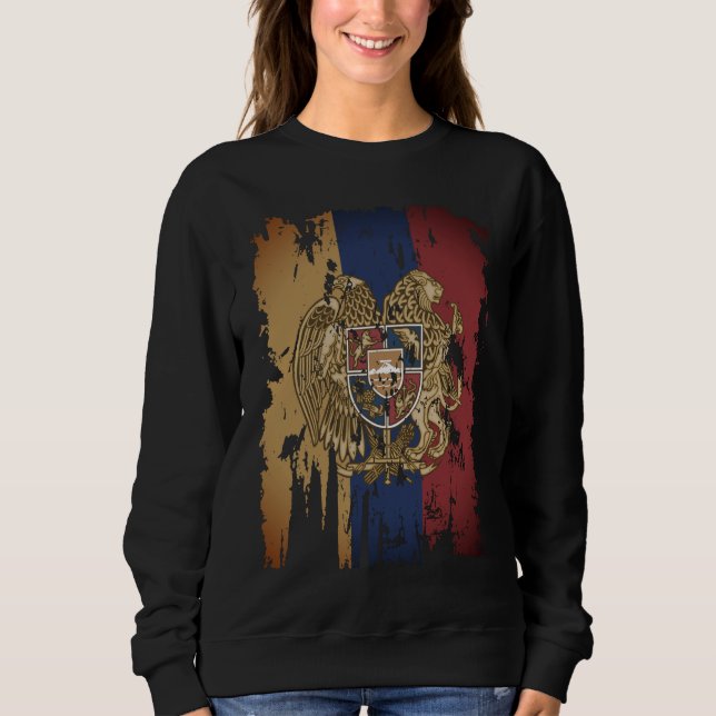 armenische Flagge Sweatshirt (Vorderseite)