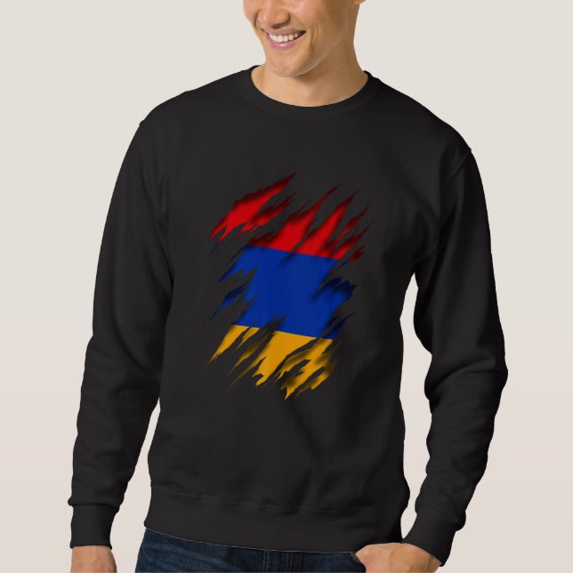 armenische Flagge Sweatshirt (Vorderseite)