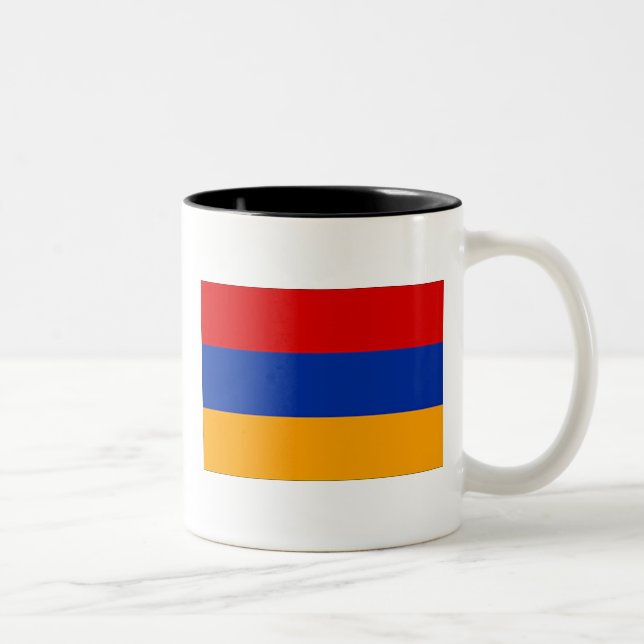 Armenische Flagge Tasse (Rechts)