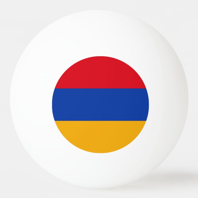 armenische Flagge Tischtennisball (Vorderseite)