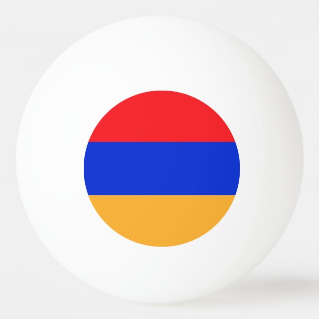 Armenische Flagge Tischtennisball (Vorderseite)