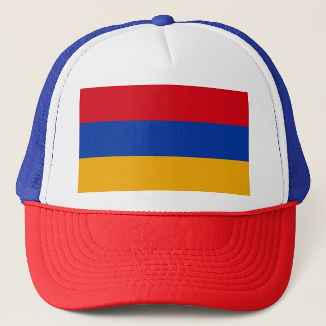 armenische Flagge Truckerkappe (Vorderseite)