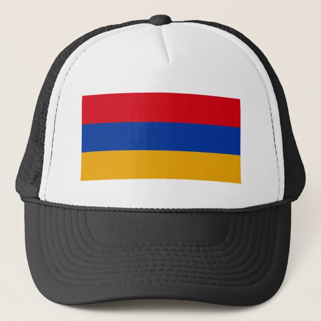 armenische Flagge Truckerkappe (Vorderseite)