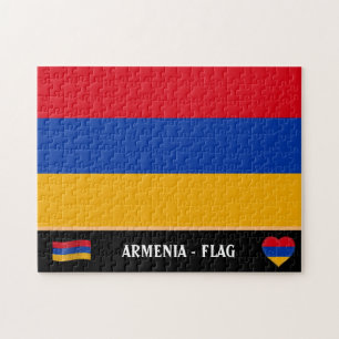 Armenische Flagge und Armenien / Armenien Puzzle