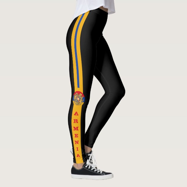 Armenische Flagge und Armenische Modepatrioten /Sp Leggings (Rechts)