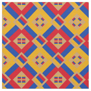 Armenische Flagge und trendy Armenia Fabric fashio Stoff