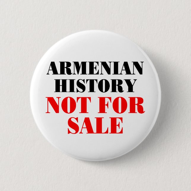 Armenische Geschichte: Nicht für Verkauf Button (Vorderseite)