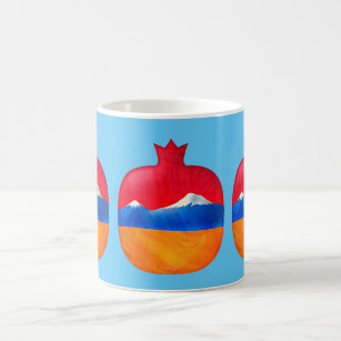 Armenische Granatapfel-Flaggen-Tasse Tasse