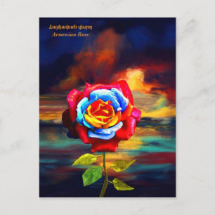 Armenische Rose Postkarte
