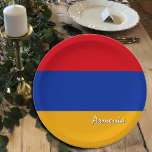 Armenische Teller, Party, Sport, Armenien Pappteller<br><div class="desc">Teller: Armenische Flagge und Armenien Party - Liebe mein Land,  Väter Tag,  Urlaub,  Patrioten / Sportfans</div>