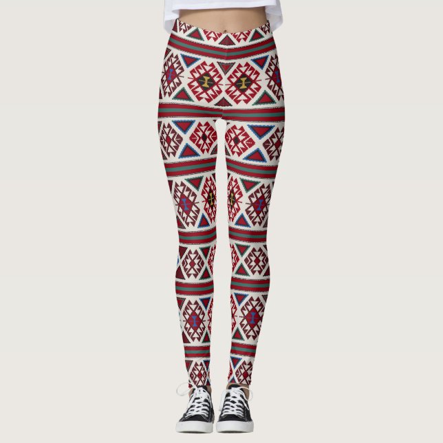 Armenische Teppichmuster-Leggings - Einzigartiges  Leggings (Vorderseite)