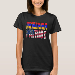 armenische und amerikanische Flagge für das Herita T-Shirt