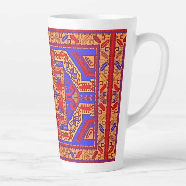 Armenische Volkskunst Latte Tasse (Rechts)