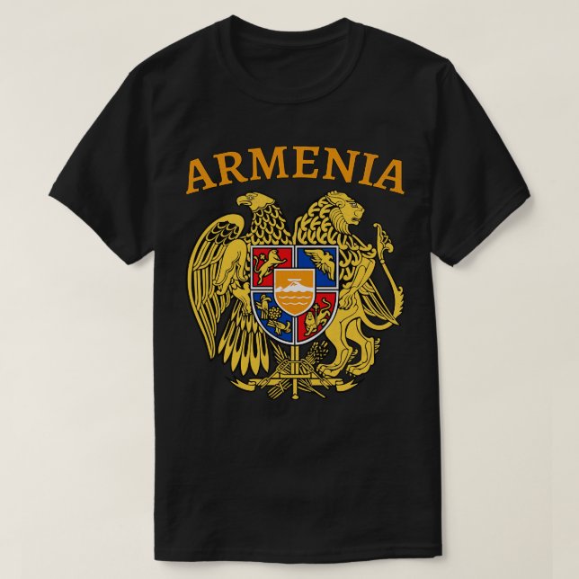 Armenische Wappen T-Shirt (Design vorne)