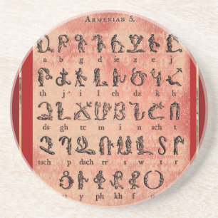 Armenischer Alphabet-Untersetzer Untersetzer