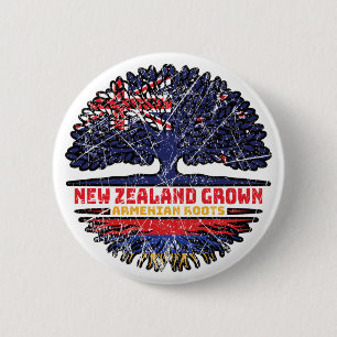 Armenischer Armenien Neuseeländischer Baumbestand Button