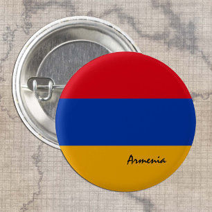 Armenischer Knopf, patriotische armenische Flaggen Button