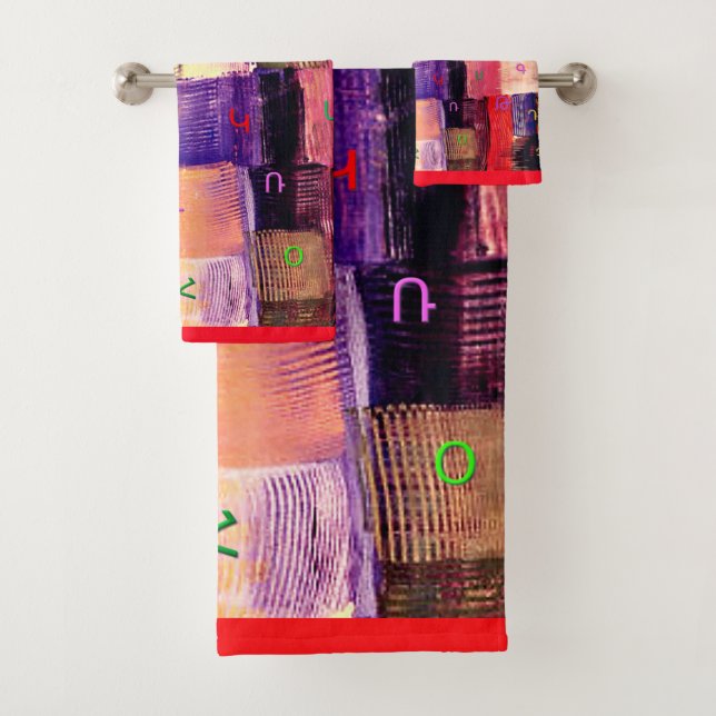 Armenisches Alphabet Badhandtuch Set (Insitu)