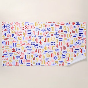 Armenisches Alphabet Strandtuch