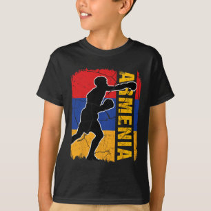 Armenisches Boxteam Armenische Flag Boxhandschuhe T-Shirt