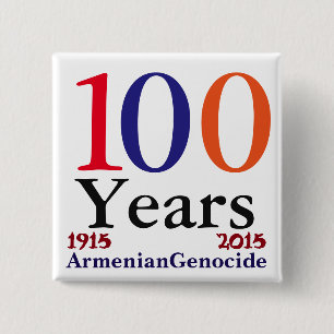 Armenisches Button gegen Völkermord
