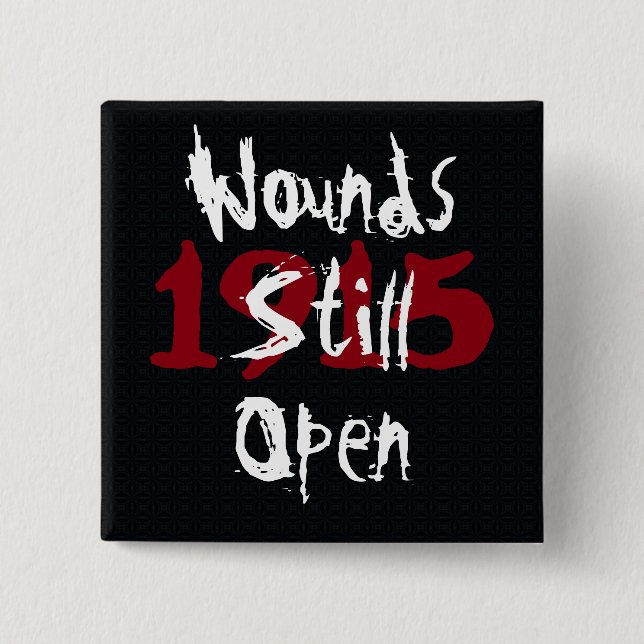 Armenisches Button gegen Völkermord (Vorderseite)