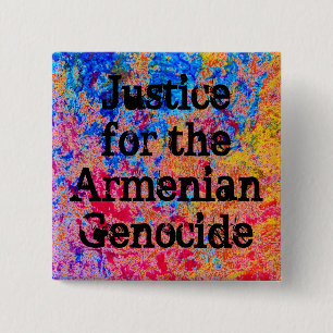 Armenisches Button gegen Völkermord