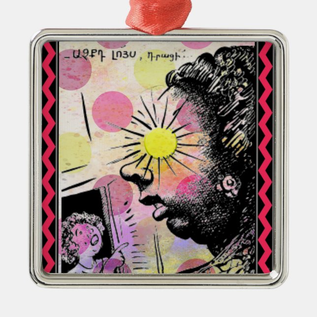 Armenisches Sprichwort Ornament Aus Metall (Vorne)