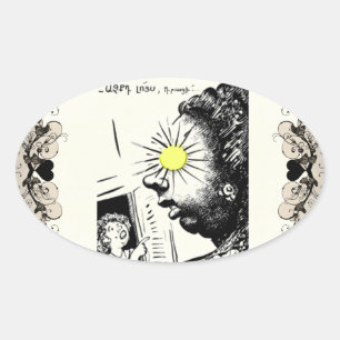 Armenisches Sprichwort Ovaler Aufkleber