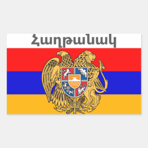 Armenisches Sprichwort Rechtecksticker Rechteckiger Aufkleber