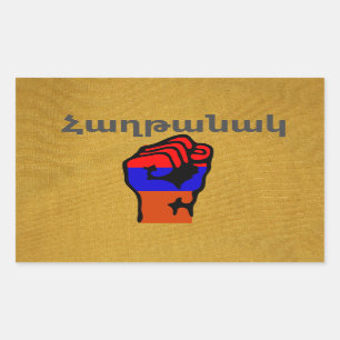 Armenisches Sprichwort Rechtecksticker Rechteckiger Aufkleber