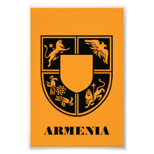 Armenisches Staatswappen Zeitgenössische Kunst Fotodruck