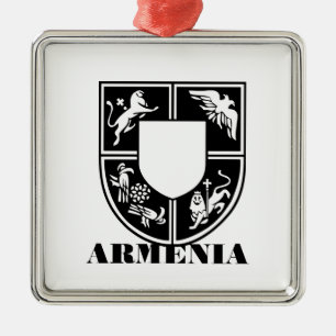 Armenisches Staatswappen Zeitgenössische Kunst Ornament Aus Metall