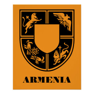 Armenisches Staatswappen Zeitgenössische Kunst Poster