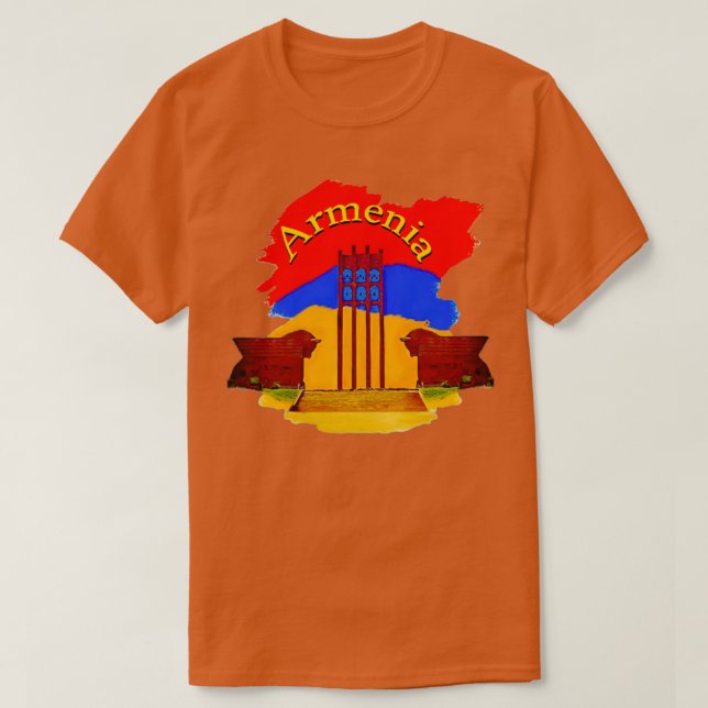 Armenisches Unabhängigkeitsdenkmal T-Shirt (Design vorne)
