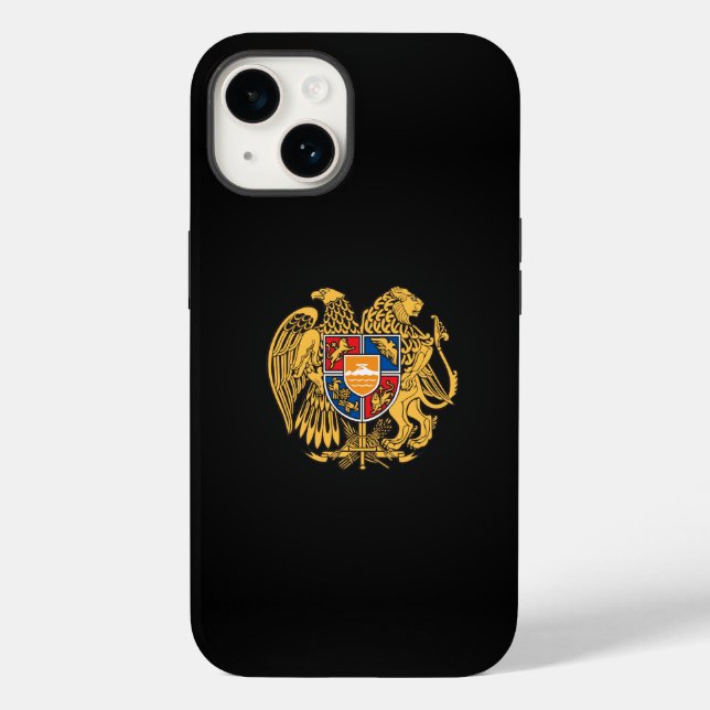 Armenisches Wappen Case-Mate iPhone Hülle (Rückseite)