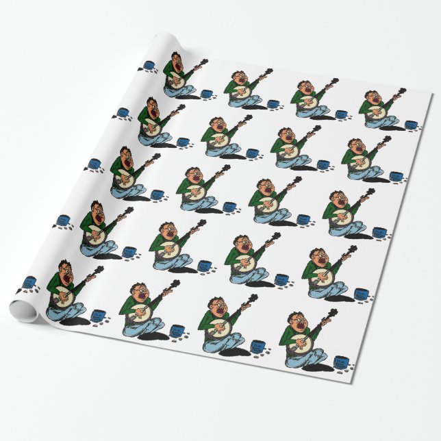 Armer Banjo-Pflücker Geschenkpapier (Ungerollt)