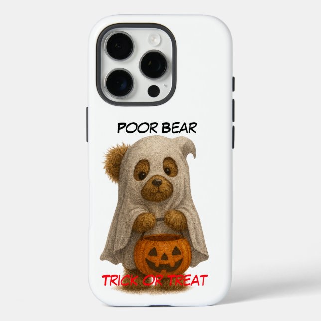Armer Bärentrick oder Treat - Niedlicher Halloween Case-Mate iPhone Hülle (Rückseite)